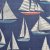 Ocean Yacht Marint tyg med segelbåtar på blå botten
